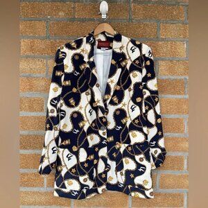 Graham & Gunn Women's Nautical silk blazer size 14